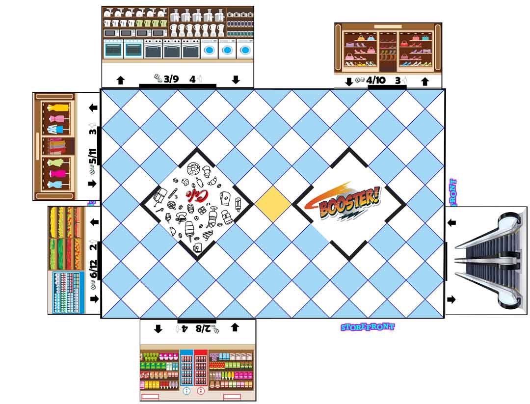 Gameboard A3 with shops- Vsn3